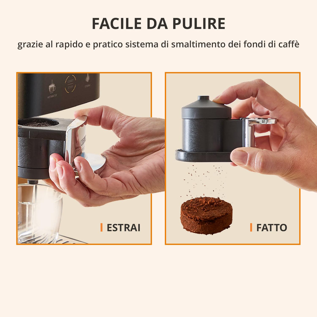 Krups Coffee Crush Extra SA4028 Macchina da Caffè Automatica con Macinacaffè Integrato, Nera