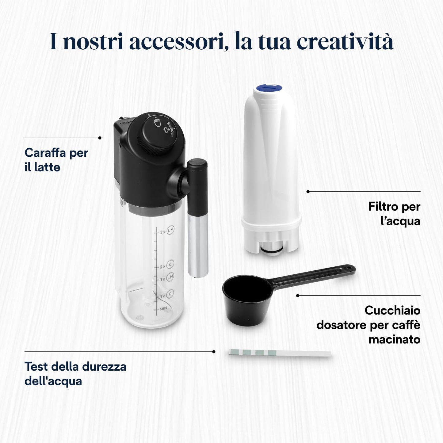 De'Longhi Magnifica Start ECAM222.60.BG Macchina da Caffè Automatica con Montalatte, 4 Bevande, Grigia