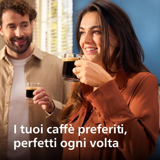 Philips Serie 2200 Macchina da Caffè Automatica con Montalatte, Espresso e Caffè, 2 Bevande One Touch