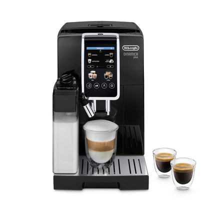 De'Longhi Dinamica Plus ECAM382.70.B Macchina da Caffè Automatica con LatteCrema, 18 Bevande, Nera