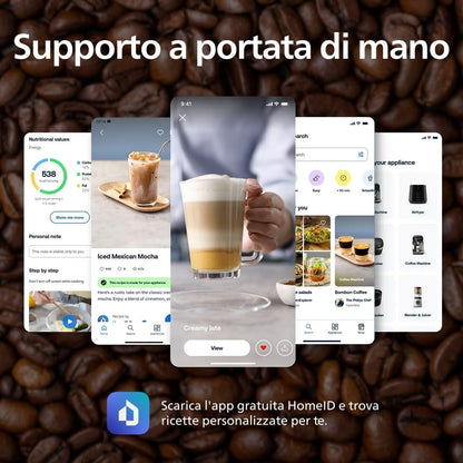 Philips Serie 2200 Macchina da Caffè Automatica con Montalatte, Espresso e Caffè, 2 Bevande One Touch