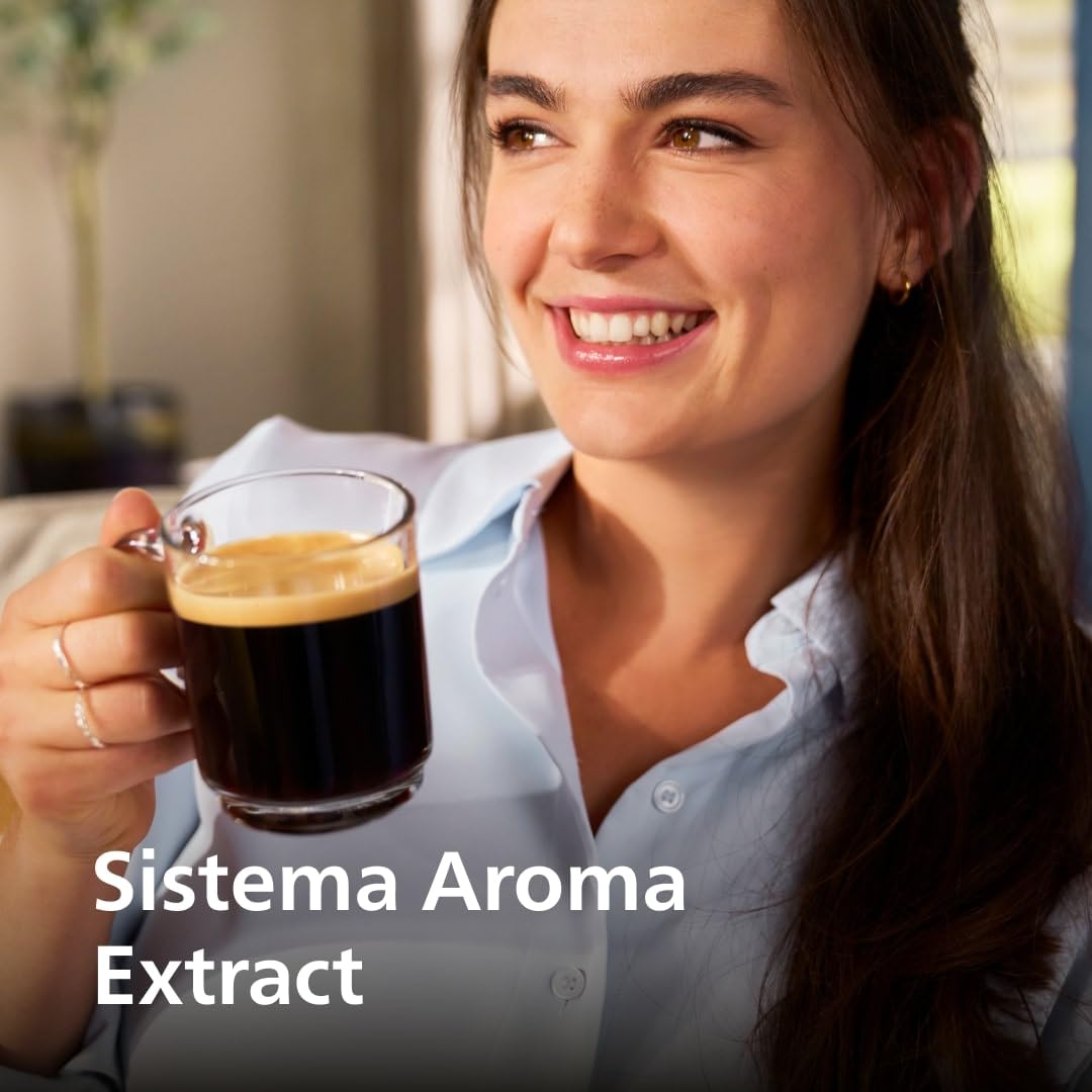 Philips Serie 2200 Macchina da Caffè Automatica con Montalatte, Espresso e Caffè, 2 Bevande One Touch