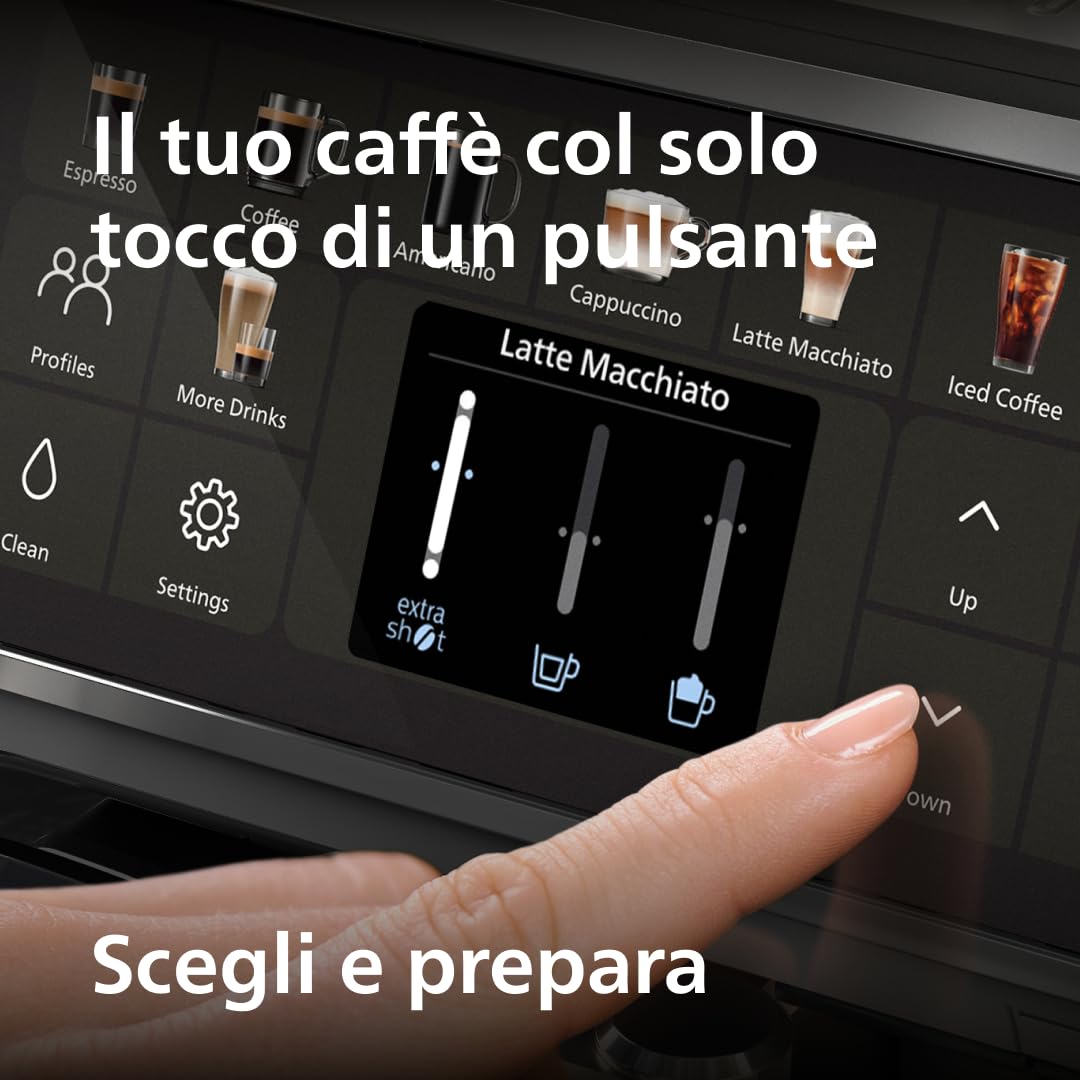 Philips Serie 5500 Macchina da Caffè Automatica con Caraffa LatteGo, 20 Bevande One Touch