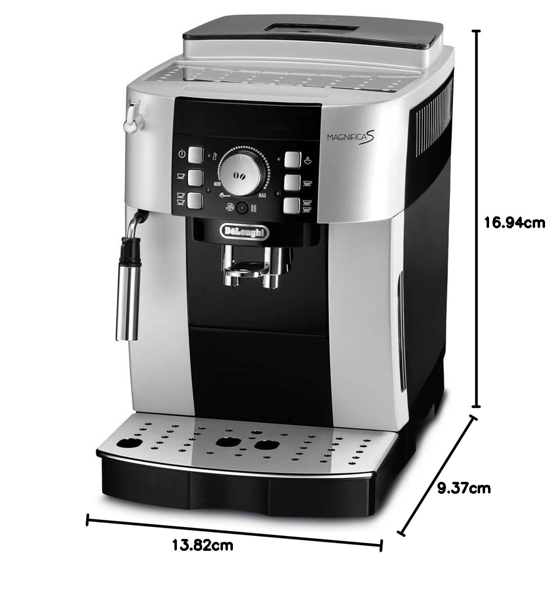 De'Longhi Magnifica S ECAM21.117.SB Macchina da Caffè Automatica per Espresso e Cappuccino, 1,8 L