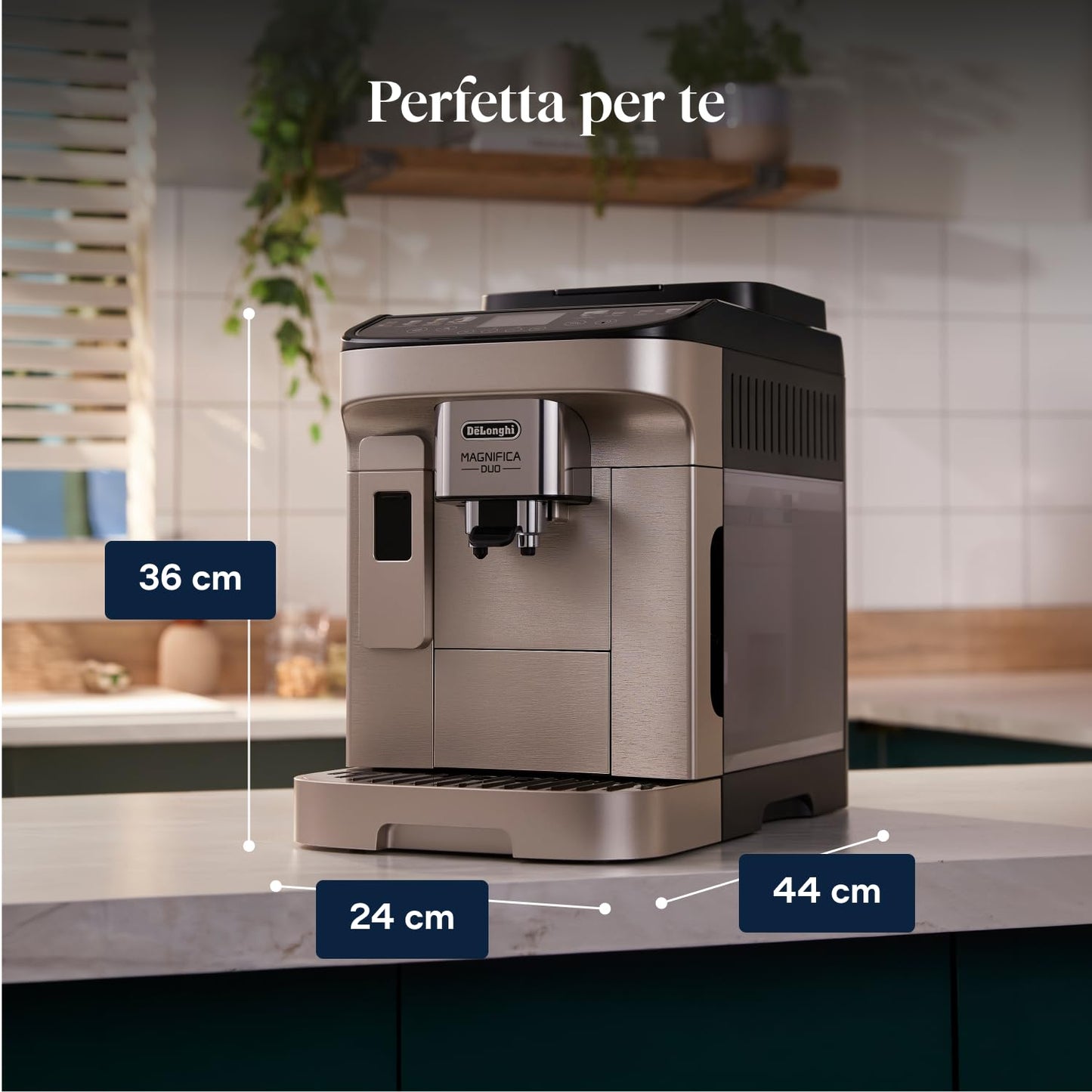 De'Longhi Magnifica Duo ECAM332.80.SXB Macchina da Caffè Automatica per Espresso e Cappuccino
