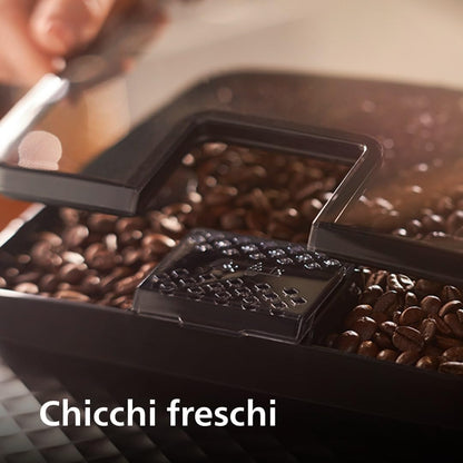 Philips Serie 2200 Macchina da Caffè Automatica con Montalatte, Espresso e Caffè, 2 Bevande One Touch