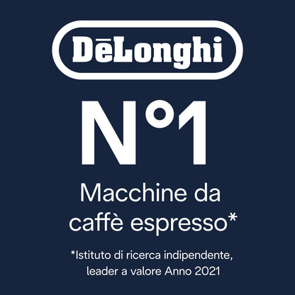 De'Longhi Magnifica Evo Macchina da Caffè Automatica con Montalatte, 4 Bevande One Touch, Grigia