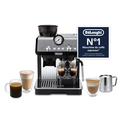 De'Longhi La Specialista Arte Macchina da Caffè Espresso, 3 Bevande, Nera
