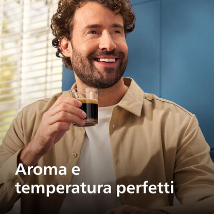 Philips Serie 5500 Macchina da Caffè Automatica con Caraffa LatteGo, 20 Bevande One Touch