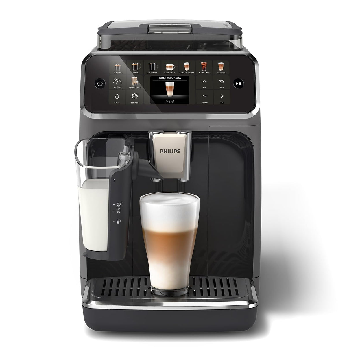 Philips Serie 5500 Macchina da Caffè Automatica con Caraffa LatteGo, 20 Bevande One Touch