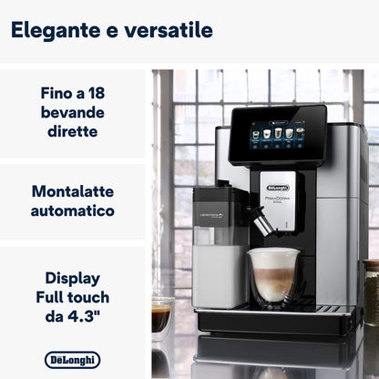 De'Longhi PrimaDonna Soul ECAM612.55.SB Macchina da Caffè Automatica con LatteCrema e Bean Adapt