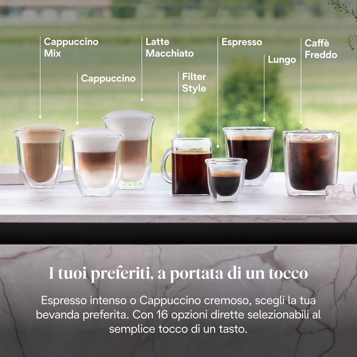 De'Longhi Rivelia Perfetto EXAM440.55.G Macchina da Caffè Automatica con Montalatte e Display Touch, Grigia