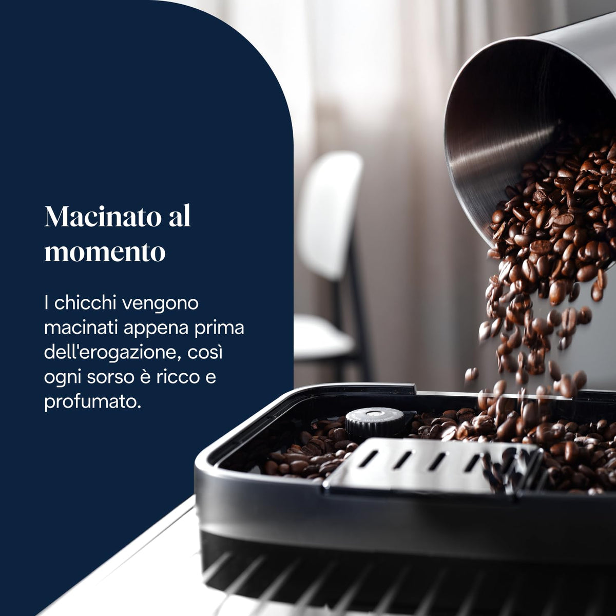 De'Longhi Magnifica Evo ECAM292.81.B Macchina da Caffè Automatica con Montalatte, 7 Bevande, Nera