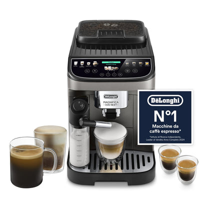 De'Longhi Magnifica Evo Next ECAM312.80.TB Macchina da Caffè Automatica con Montalatte e Display Touch