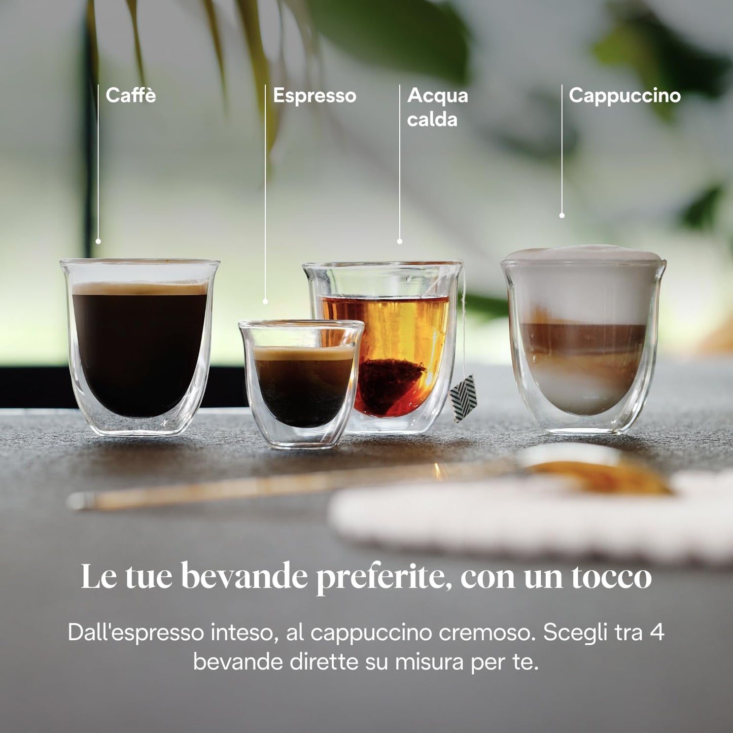 De'Longhi Magnifica Start ECAM222.60.BG Macchina da Caffè Automatica con Montalatte, 4 Bevande, Grigia