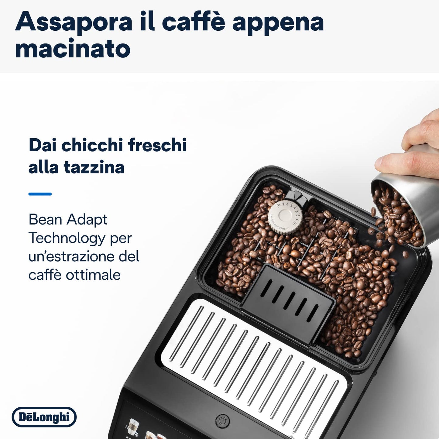 De'Longhi Eletta Explore ECAM452.67.G Macchina da Caffè Automatica con LatteCrema, oltre 50 Bevande, Grigia