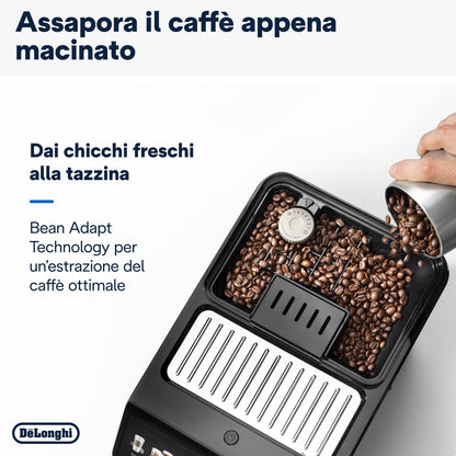 De'Longhi Eletta Explore ECAM452.67.G Macchina da Caffè Automatica con LatteCrema, oltre 50 Bevande, Grigia