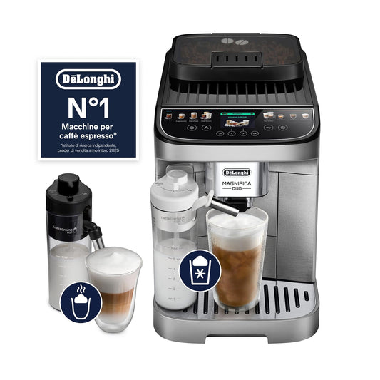 De'Longhi Magnifica Duo ECAM332.80.SXB Macchina da Caffè Automatica per Espresso e Cappuccino