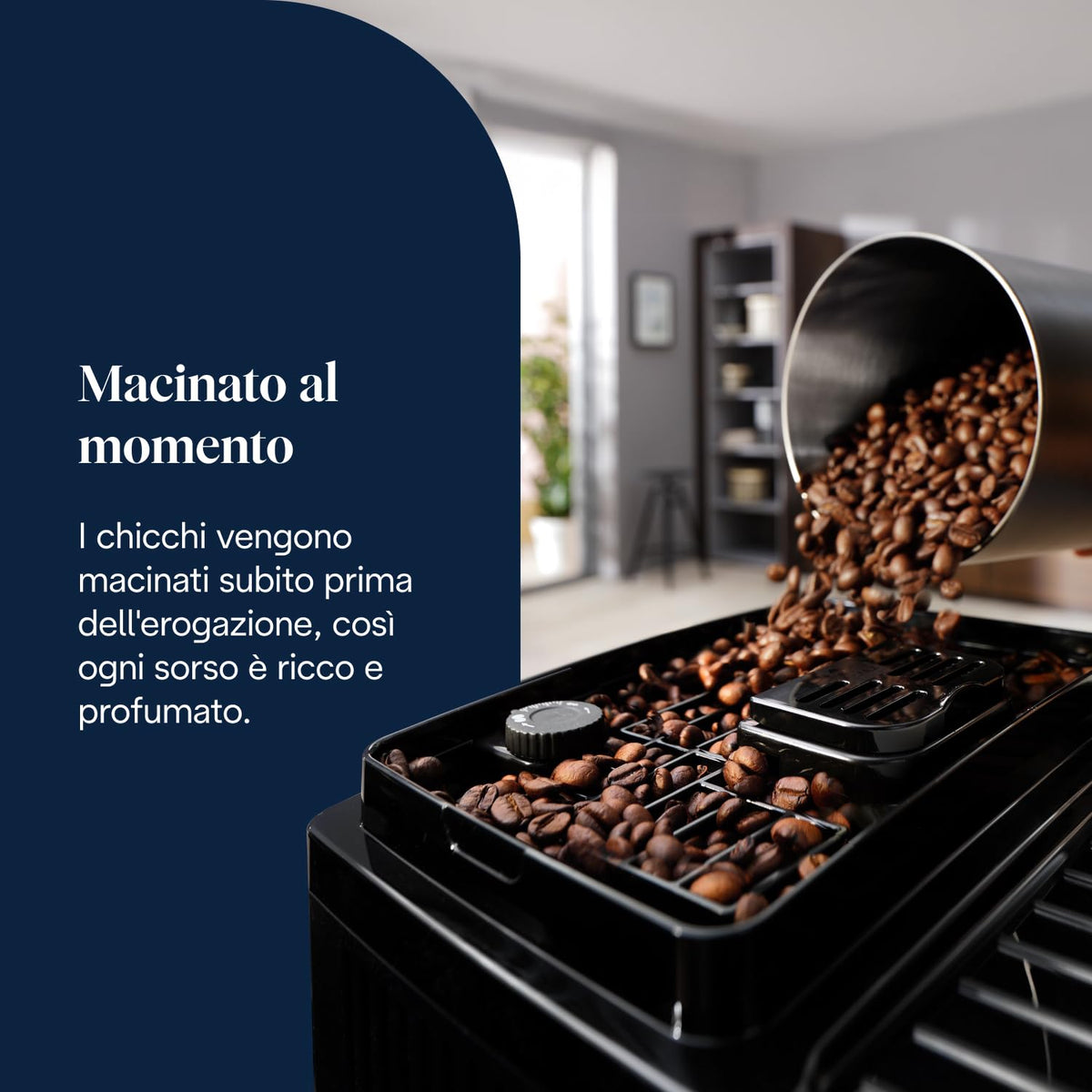 De'Longhi Magnifica Start ECAM222.60.BG Macchina da Caffè Automatica con Montalatte, 4 Bevande, Grigia
