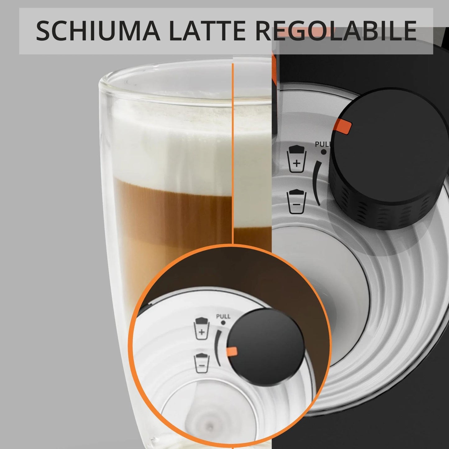 Krups Sensation Milk M50 EA912E Macchina da Caffè Automatica in Grani con Montalatte, Argento