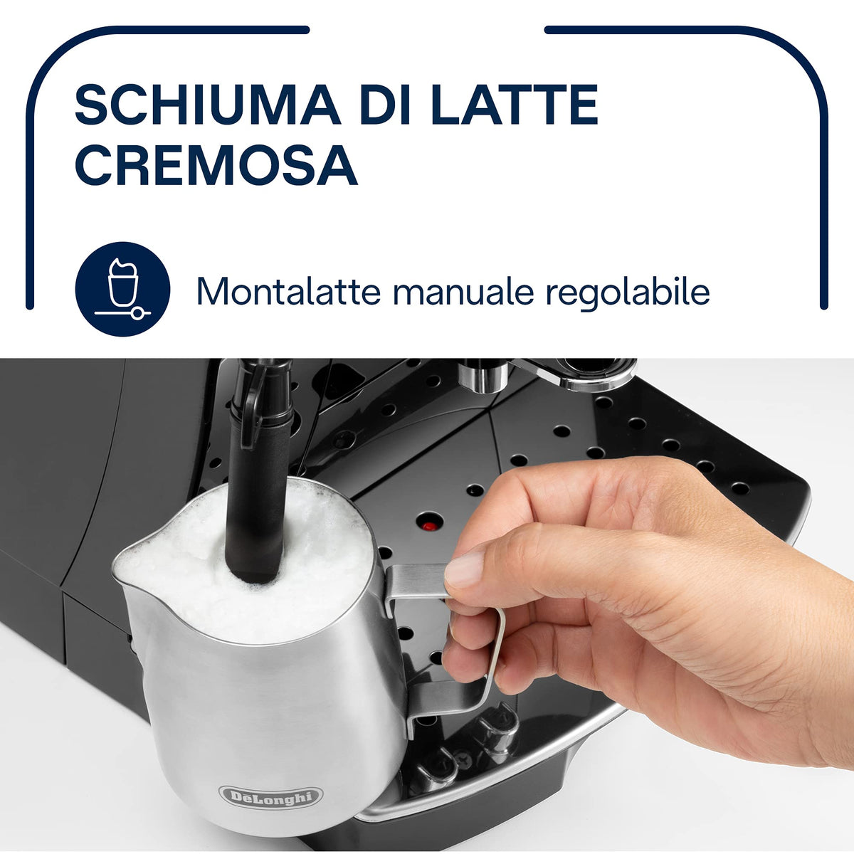 De'Longhi Magnifica S ECAM22.110.B Macchina da Caffè Automatica con Montalatte e Filtro Acqua DLSC002, Nera