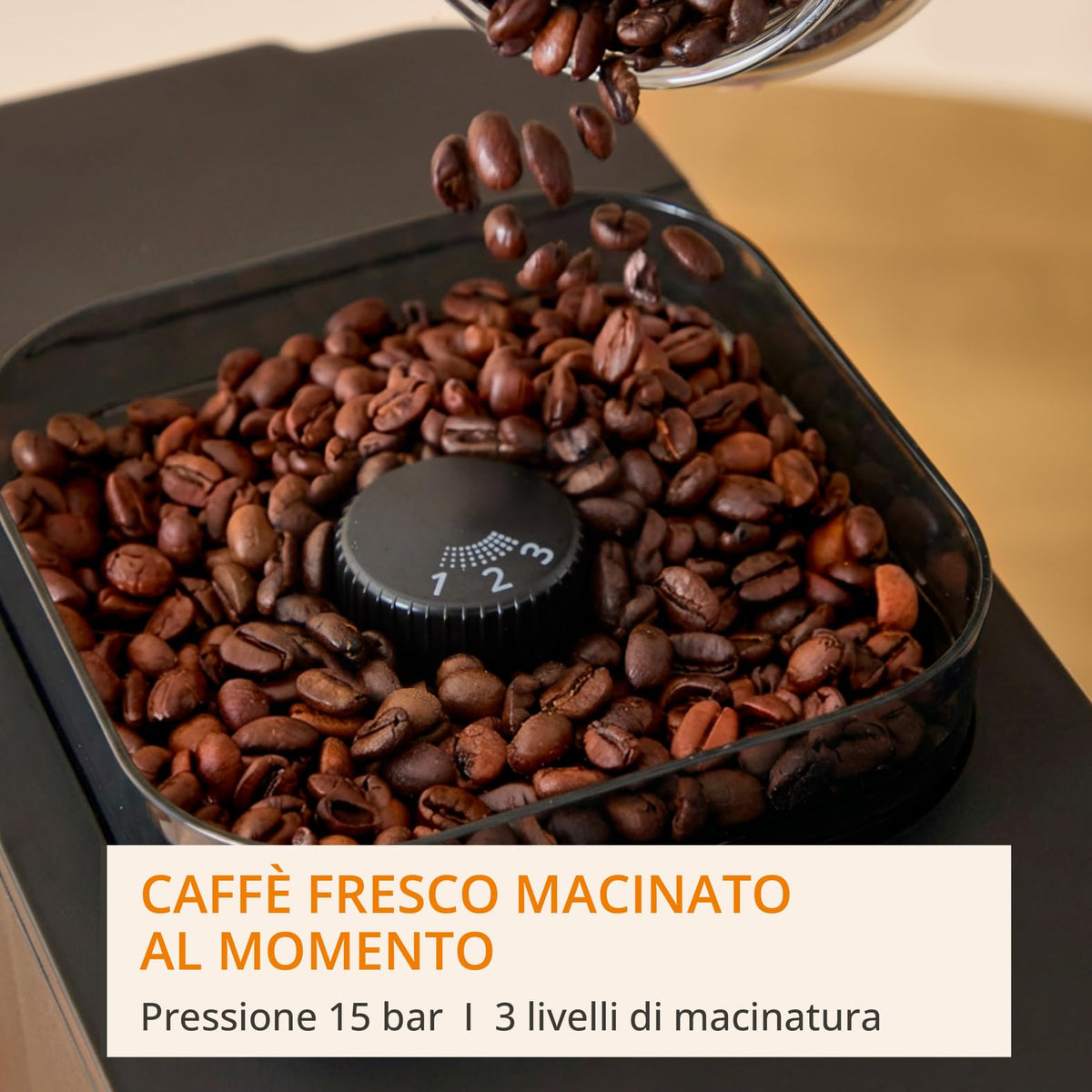 Krups Coffee Crush Extra SA4028 Macchina da Caffè Automatica con Macinacaffè Integrato, Nera