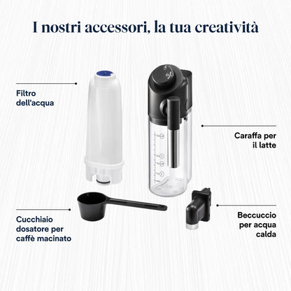 De'Longhi Magnifica Evo ECAM292.81.B Macchina da Caffè Automatica con Montalatte, 7 Bevande, Nera