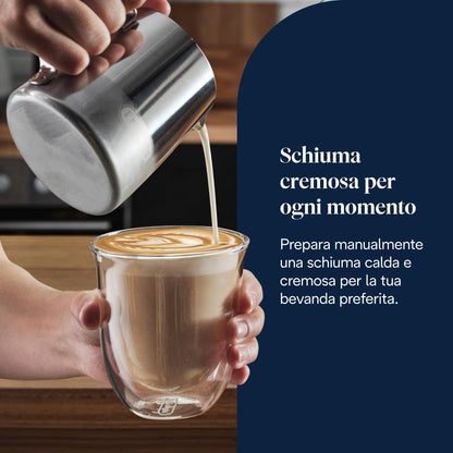 De'Longhi La Specialista Arte EC9155.W Macchina da Caffè Manuale con Macinacaffè e Kit Barista, Bianca