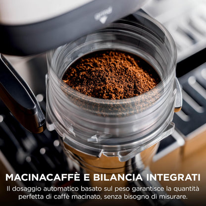 Ninja Luxe Premiere ES601EU Macchina da Caffè 3 in 1 per Espresso, Cappuccino e Caffè Filtro, Argento