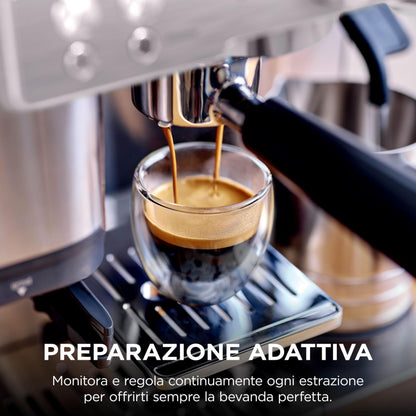 Ninja Luxe Premiere ES601EU Macchina da Caffè 3 in 1 per Espresso, Cappuccino e Caffè Filtro, Argento